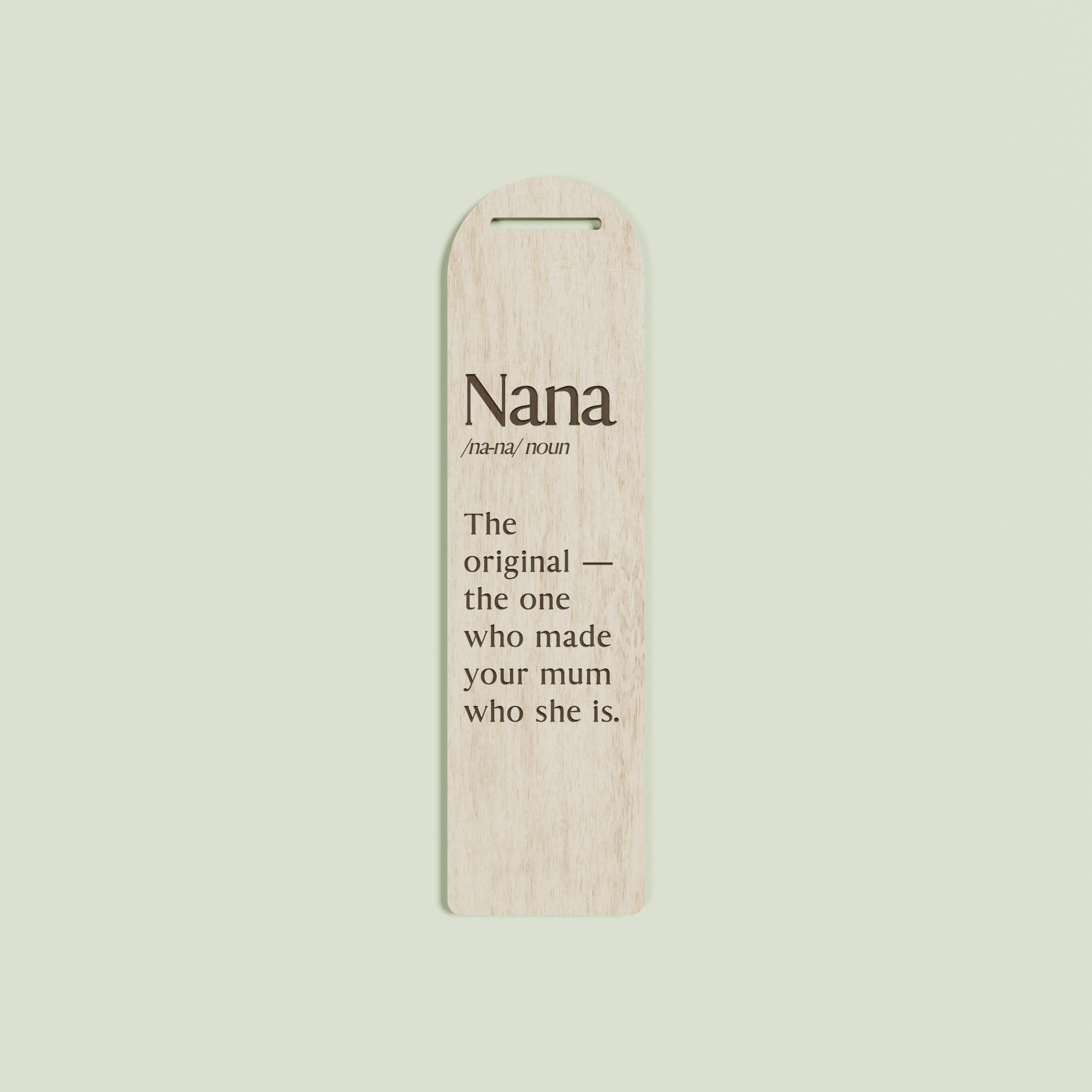 Camomilla wood bookmark with engraved text | Saint Sauvant Auckland NZ
