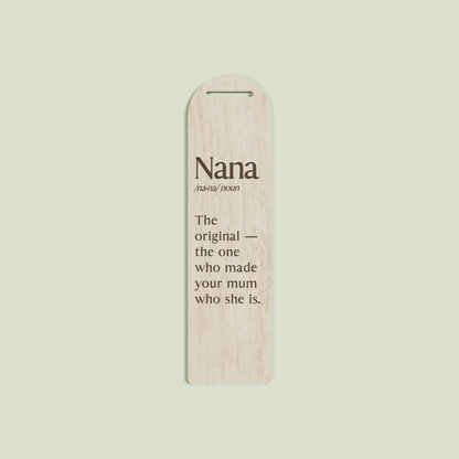 Camomilla wood bookmark with engraved text | Saint Sauvant Auckland NZ