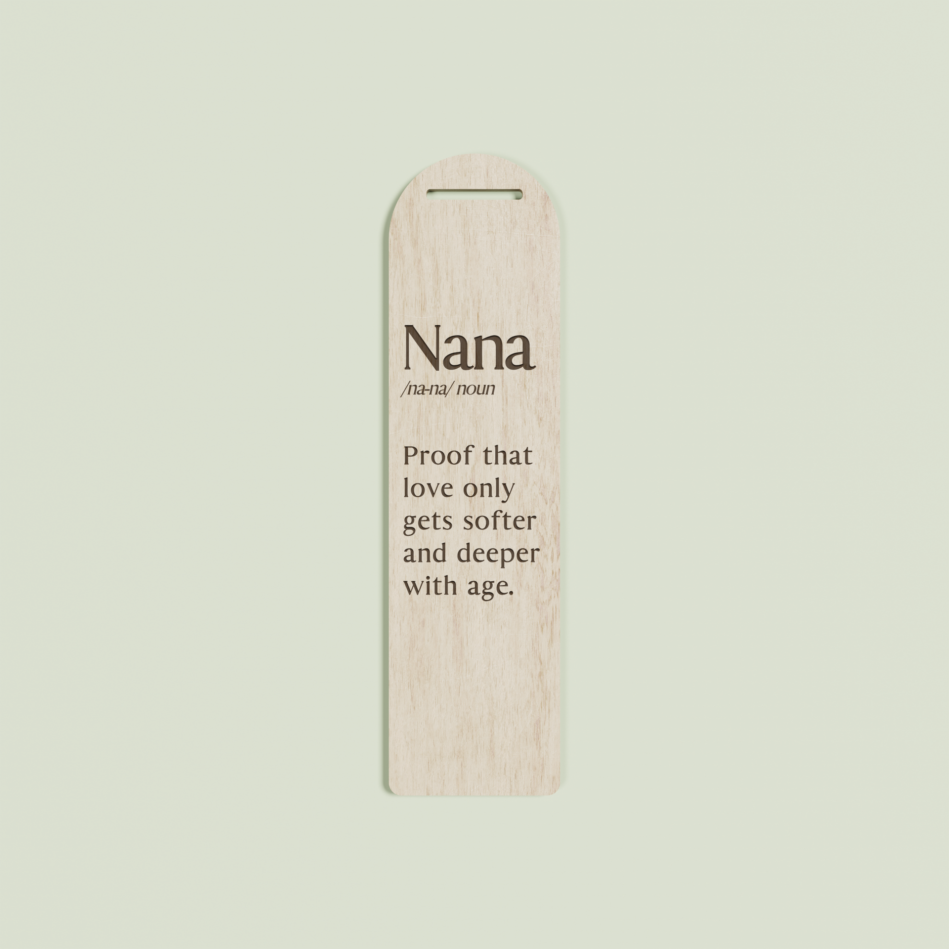 Lavande wood bookmark with engraved text | Saint Sauvant Auckland NZ