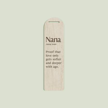 Lavande wood bookmark with engraved text | Saint Sauvant Auckland NZ